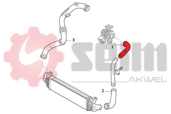 Durite de turbocompresseur (Durite de turbo) SEIM 982102