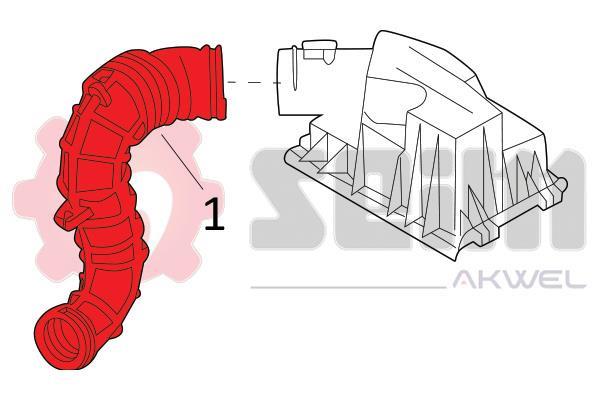 Durite de turbocompresseur (Durite de turbo) SEIM 982103
