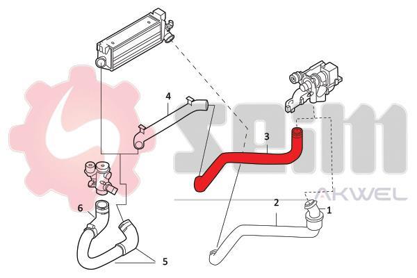 Durite de turbocompresseur (Durite de turbo) SEIM 982104