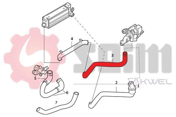 Durite de turbocompresseur (Durite de turbo) SEIM 982104