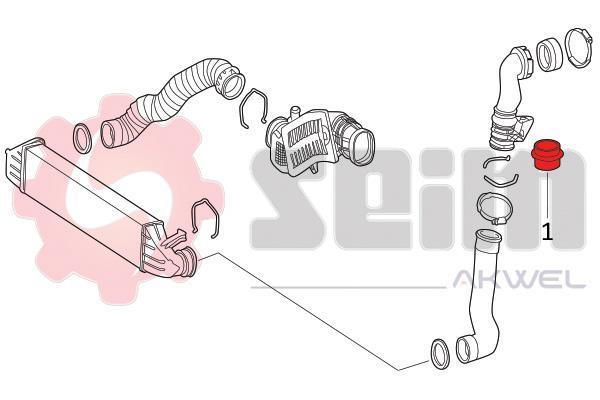Durite de turbocompresseur (Durite de turbo) SEIM ref. 982110