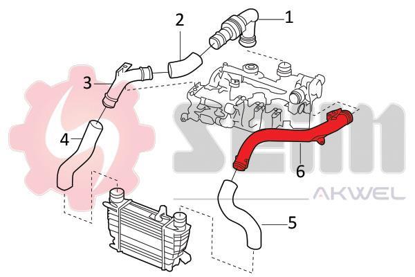 Mangueira do turbocompressor SEIM 982114
