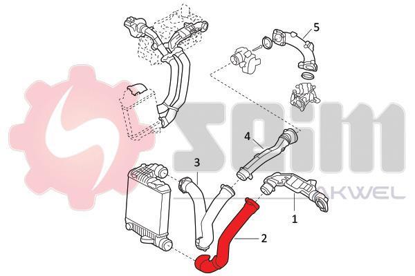 Durite de turbocompresseur (Durite de turbo) SEIM 982123