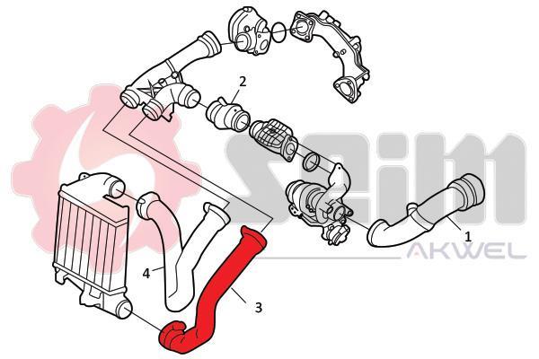 Durite de turbocompresseur (Durite de turbo) SEIM 982123