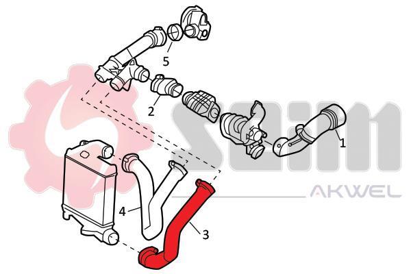 Durite de turbocompresseur (Durite de turbo) SEIM 982123