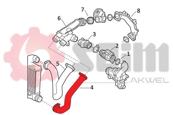 Durite de turbocompresseur (Durite de turbo) SEIM 982123