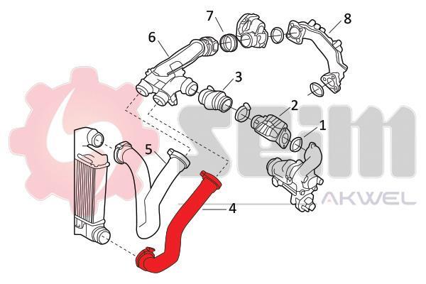 Durite de turbocompresseur (Durite de turbo) SEIM 982123