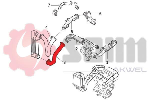 Durite de turbocompresseur (Durite de turbo) SEIM 982123