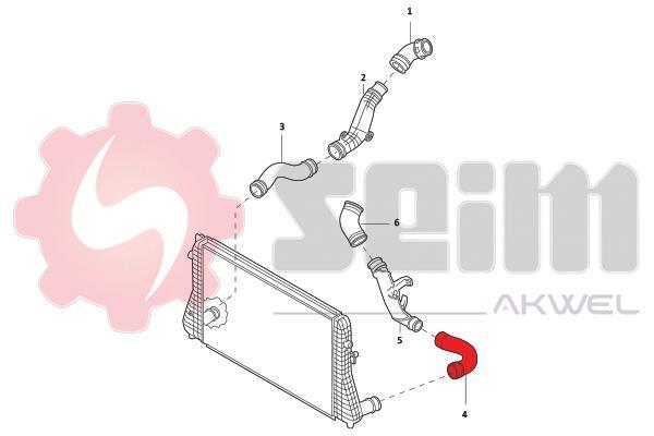 Durite de turbocompresseur (Durite de turbo) SEIM 982141