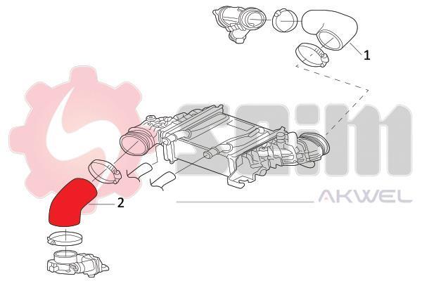Durite de turbocompresseur (Durite de turbo) SEIM 982146