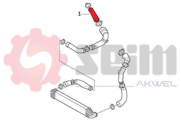 Durite de turbocompresseur (Durite de turbo) SEIM 982147