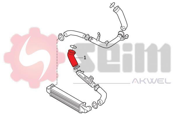 Durite de turbocompresseur (Durite de turbo) SEIM 982149