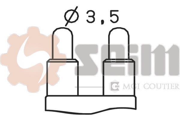 Contacteur de feu de recul (Interrupteur de feu de recul) SEIM ref. FR48