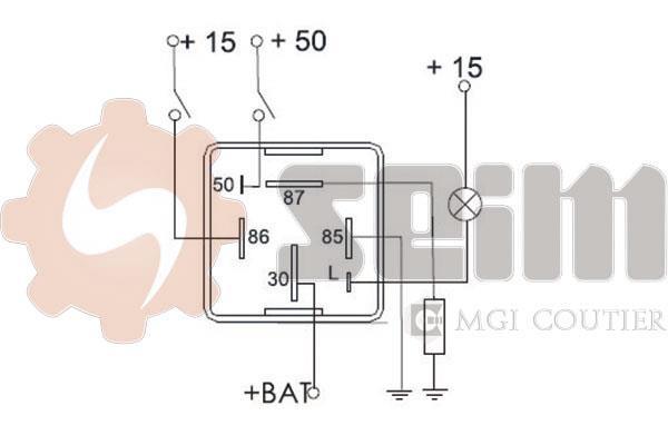 Pièce auto relais et boitier de préchauffage seim 064210