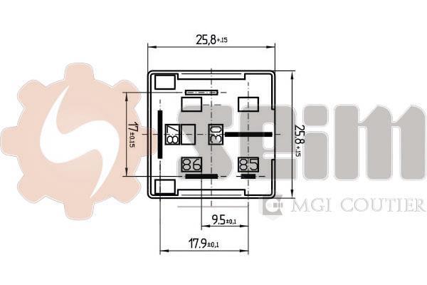 Boîtier de préchauffage (Relais de préchauffage) SEIM 115800