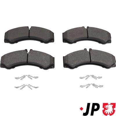 Jeu de 4 plaquettes de frein JP GROUP a/s ref. 1163601610