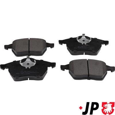 Jeu de 4 plaquettes de frein JP GROUP a/s ref. 1163605110