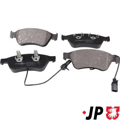 Jeu de 4 plaquettes de frein JP GROUP a/s ref. 1163607710