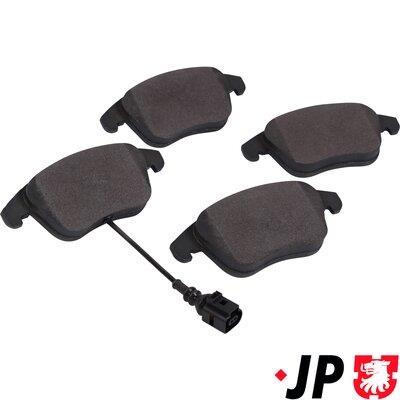 Jeu de 4 plaquettes de frein JP GROUP a/s ref. 1163609610