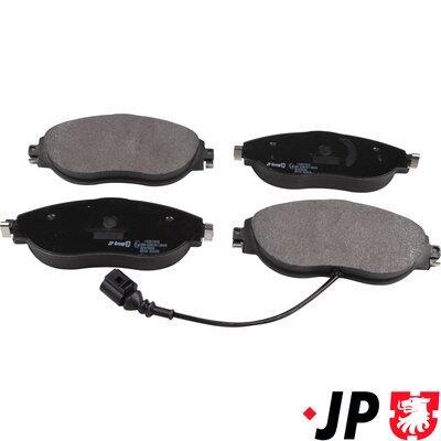 Jeu de 4 plaquettes de frein JP GROUP a/s ref. 1163613310