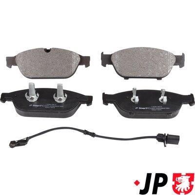 Jeu de 4 plaquettes de frein JP GROUP a/s ref. 1163613610