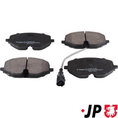 Jeu de 4 plaquettes de frein JP GROUP a/s ref. 1163614100