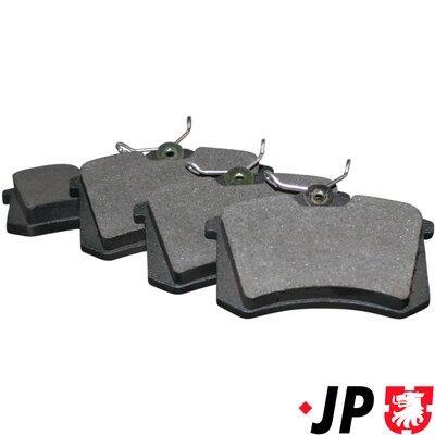 Jeu de 4 plaquettes de frein JP GROUP a/s ref. 1163705310