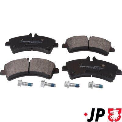 Jeu de 4 plaquettes de frein JP GROUP a/s ref. 1163705710