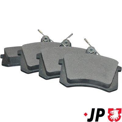 Jeu de 4 plaquettes de frein JP GROUP a/s ref. 1163705810
