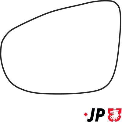 Cristal de espejo, retrovisor exterior JP GROUP a/s ref. 1189304770