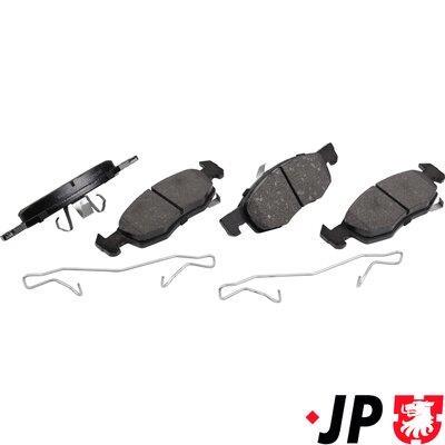 Jeu de 4 plaquettes de frein JP GROUP a/s ref. 1263607710