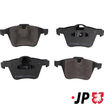 Jeu de 4 plaquettes de frein JP GROUP a/s ref. 1563602610