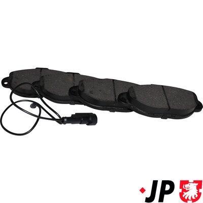 Jeu de 4 plaquettes de frein JP GROUP a/s ref. 1563602710