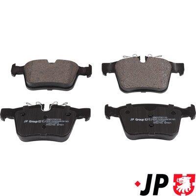 Jeu de 4 plaquettes de frein JP GROUP a/s ref. 2863700110
