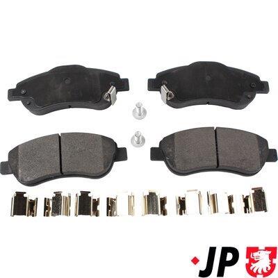 Jeu de 4 plaquettes de frein JP GROUP a/s ref. 3463600710