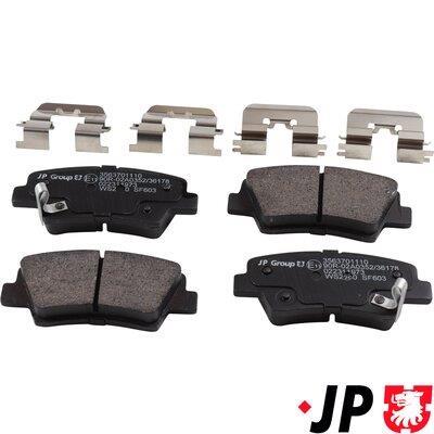 Jeu de 4 plaquettes de frein JP GROUP a/s ref. 3563701110