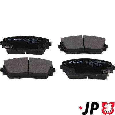 Jeu de 4 plaquettes de frein JP GROUP a/s ref. 3663604310