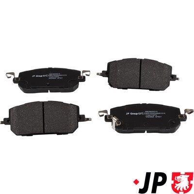 Jeu de 4 plaquettes de frein JP GROUP a/s ref. 3863605010