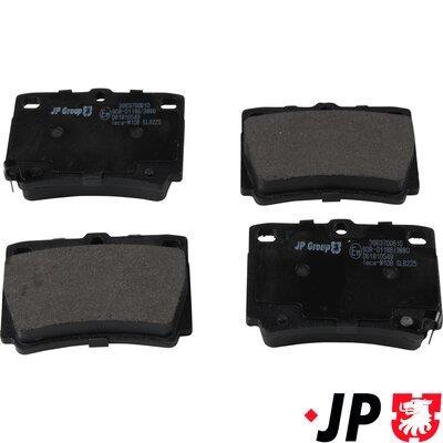 Jeu de 4 plaquettes de frein JP GROUP a/s ref. 3963700610