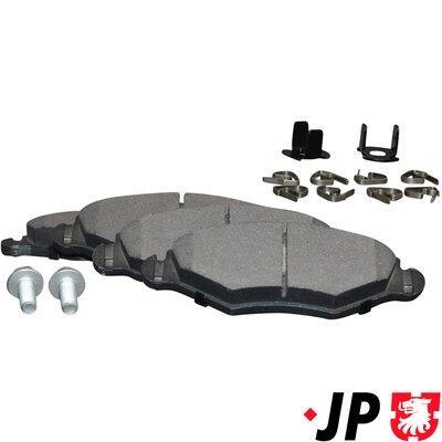 Jeu de 4 plaquettes de frein JP GROUP a/s ref. 4163600910