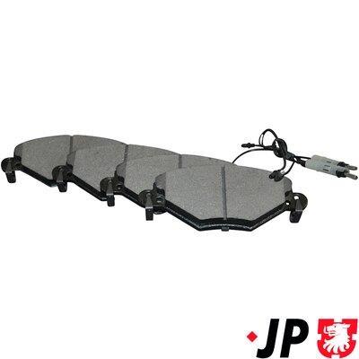 Jeu de 4 plaquettes de frein JP GROUP a/s ref. 4163602110