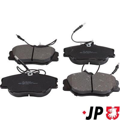 Jeu de 4 plaquettes de frein JP GROUP a/s ref. 4163603310