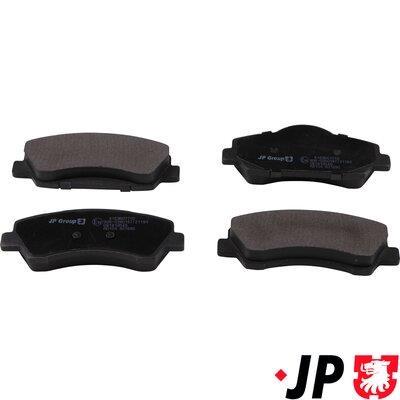 Jeu de 4 plaquettes de frein JP GROUP a/s ref. 4163607710