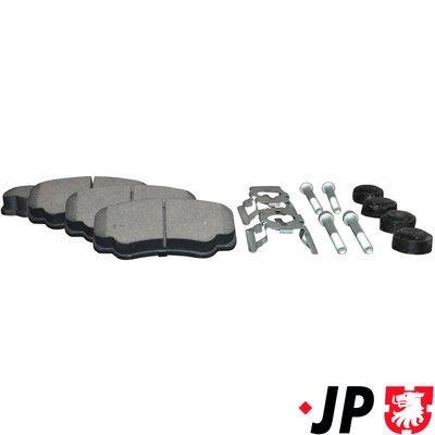 Jeu de 4 plaquettes de frein JP GROUP a/s ref. 4163700610
