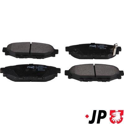 Jeu de 4 plaquettes de frein JP GROUP a/s ref. 4663700310