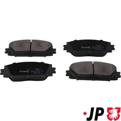 Jeu de 4 plaquettes de frein JP GROUP a/s ref. 4863601210