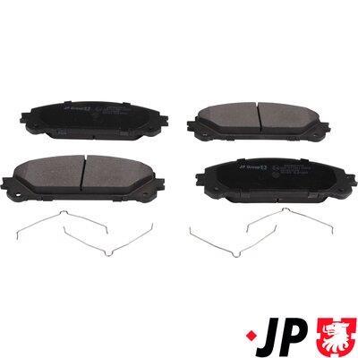 Jeu de 4 plaquettes de frein JP GROUP a/s ref. 4863607510