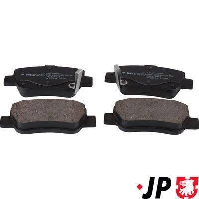 Jeu de 4 plaquettes de frein JP GROUP a/s ref. 4863701010