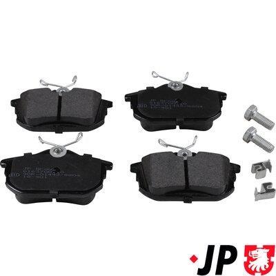 Jeu de 4 plaquettes de frein JP GROUP a/s ref. 6163700110