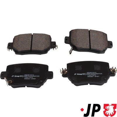 Jeu de 4 plaquettes de frein JP GROUP a/s ref. 6563610310